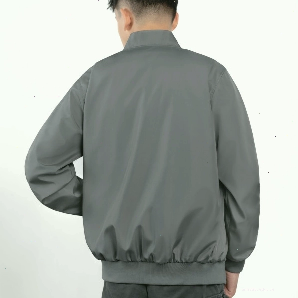 Áo khoác dù bomber nam cao cấp phối nút cổ